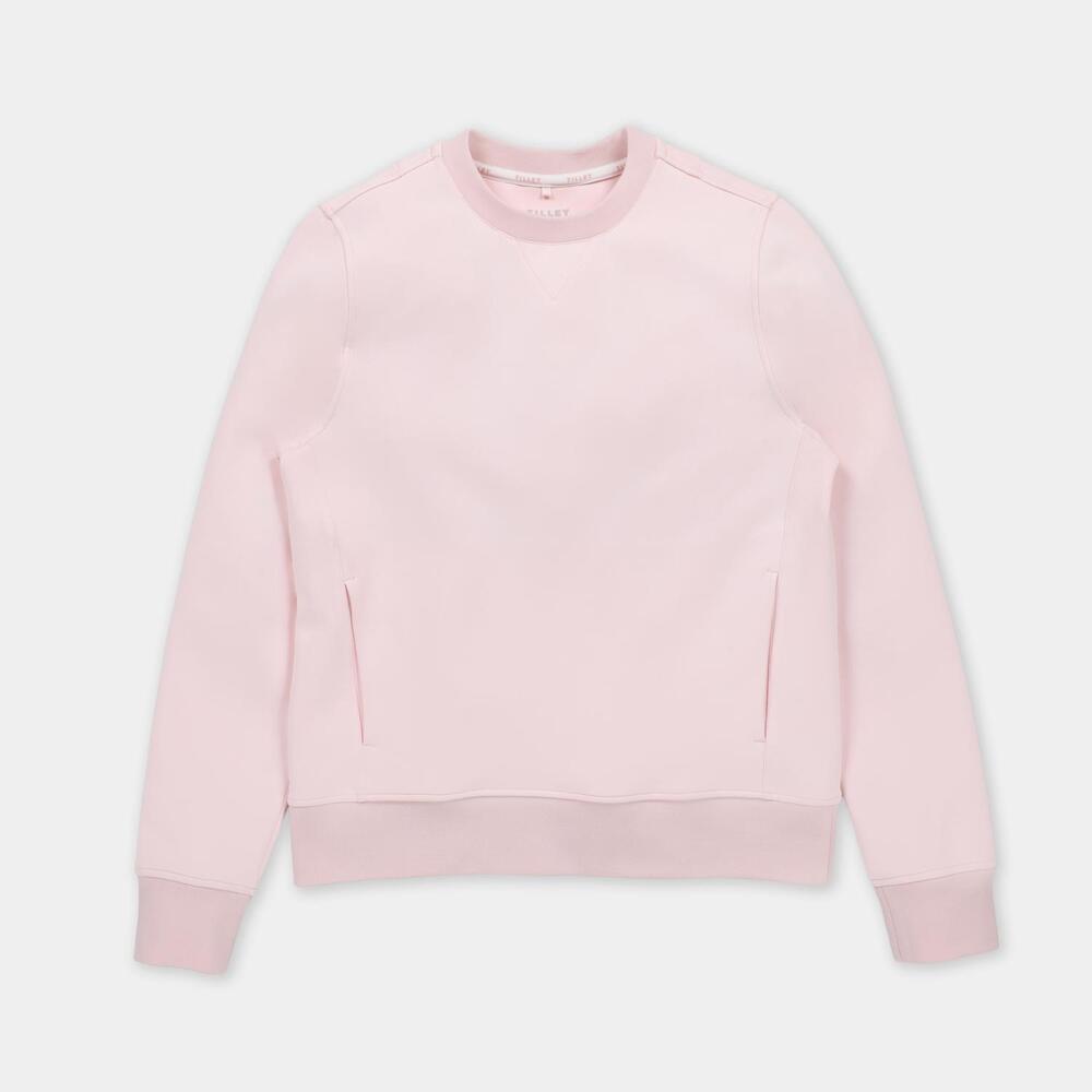 NEW TILLEY women's airloft sweatshirt in pink